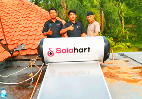 Pemasangan-Unit-Solahart